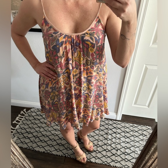 Kimchi Blue by Urban Outfitters Bohemian Mini Floral Dress Size Medium - Picture 5 of 9